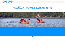 Tablet Screenshot of foweykayakhire.co.uk